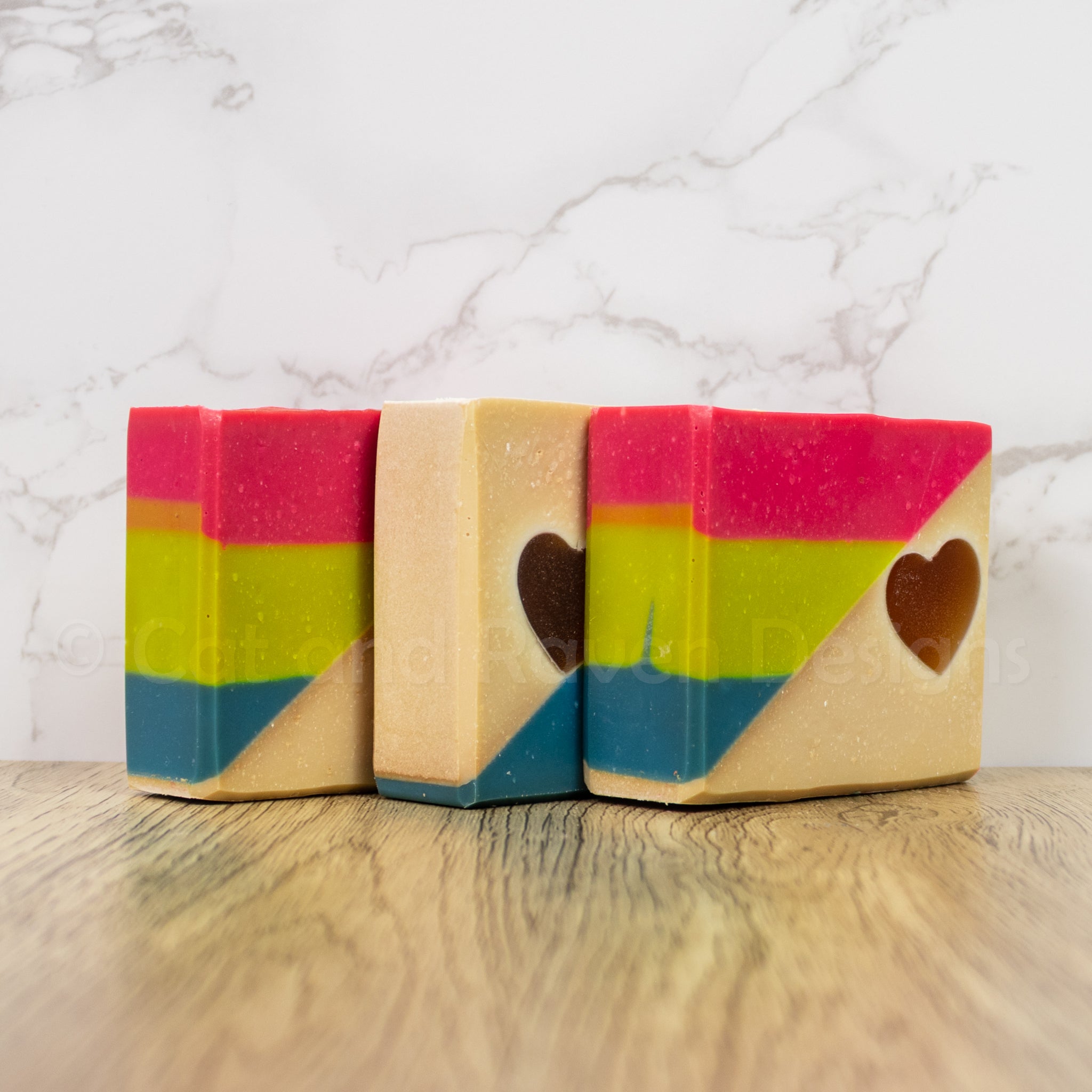 PANdemonium (pansexual pride flag) soap